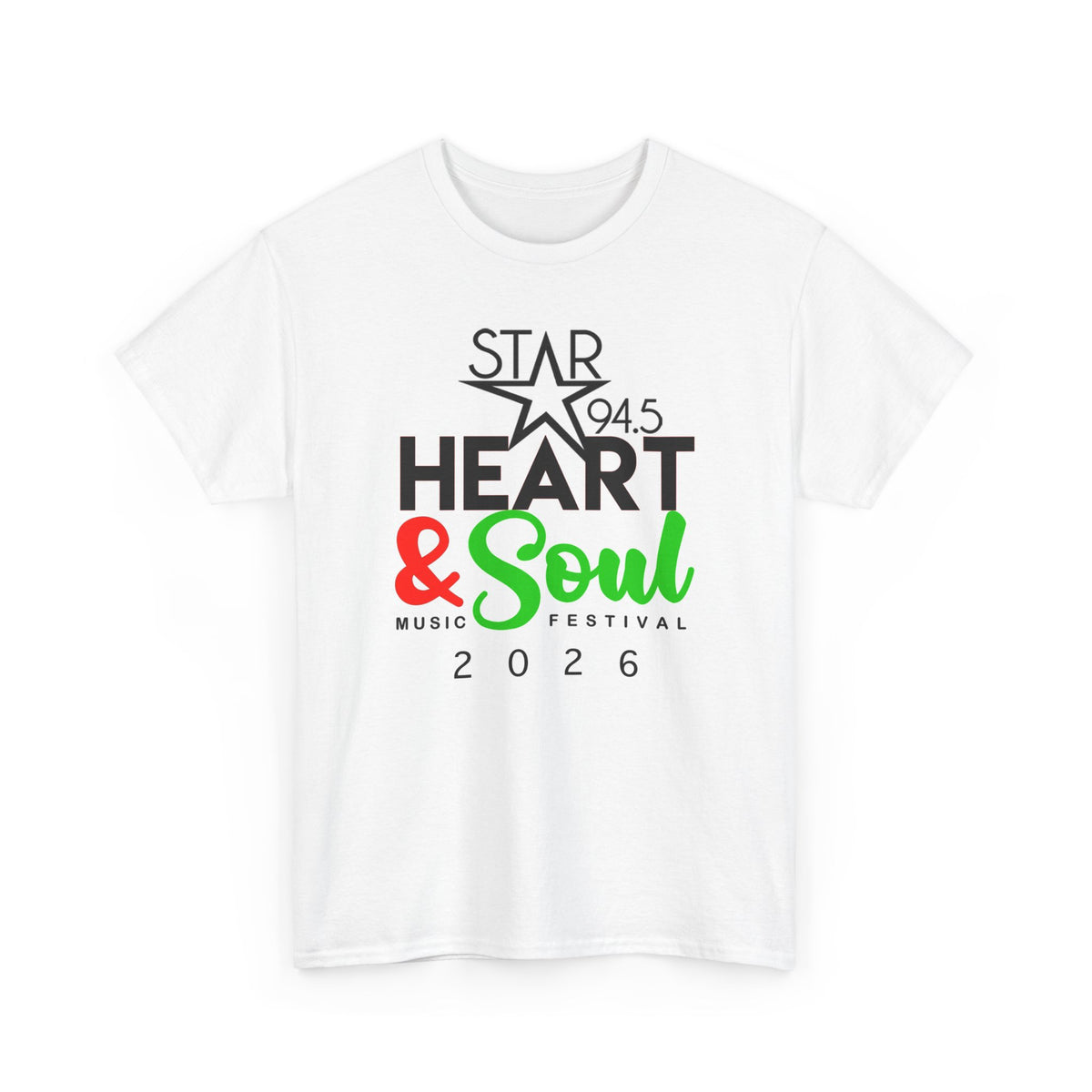Heart & Soul Music Festival T-Shirt — STAR 94.5 2026 Concert Tee